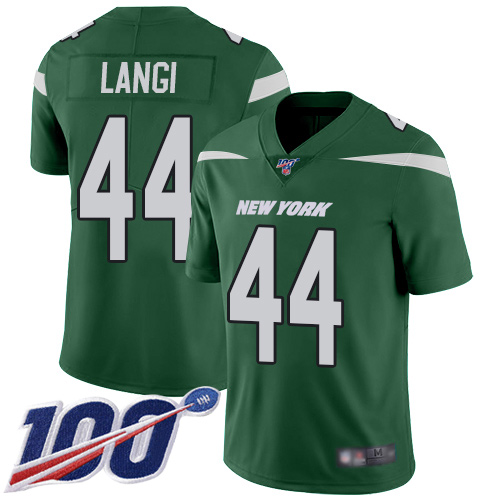 New York Jets Limited Green Youth Harvey Langi Home Jersey NFL Football #44 100th Season Vapor Untouchable->youth nfl jersey->Youth Jersey